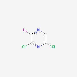 3,5-DICHLORO-2-IODOPYRAZINE structure, CAS 136866-30-3