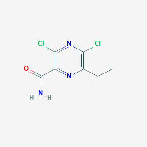 3,5-DICHLORO-6-ISOPROPYLPYRAZINE-2-CARBOXAMIDE structure, CAS 1254058-25-7
