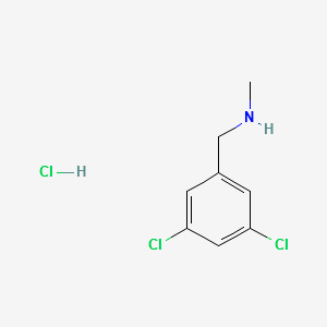 3,5-DICHLORO-N-METHYLBENZYLAMINE HYDROCHLORIDE structure, CAS 90389-22-3