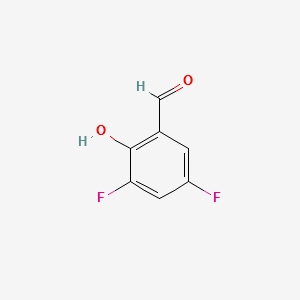 3,5-DIFLUORO-2-HYDROXYBENZALDEHYDE structure, CAS 63954-77-8