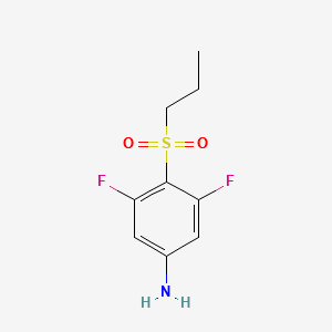 3,5-DIFLUORO-4-(PROPYLSULFONYL)ANILINE structure, CAS 1248377-48-1