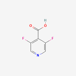 3,5-DIFLUORO-4-CARBOXYPYRIDINE structure, CAS 903522-29-2