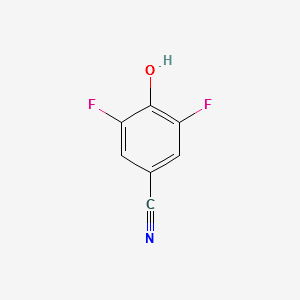 3,5-DIFLUORO-4-HYDROXYBENZONITRILE structure, CAS 2967-54-6