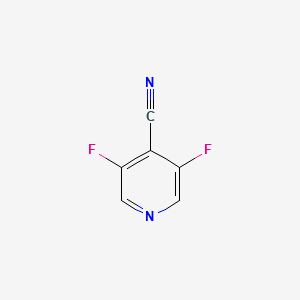 3,5-DIFLUORO-4-PYRIDINECARBONITRILE structure, CAS 1214377-09-9