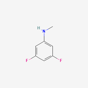 3,5-DIFLUORO-N-METHYLANILINE structure, CAS 470458-51-6