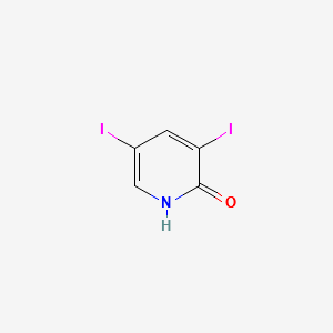 3,5-DIIODOPYRIDIN-2-OL structure, CAS 13472-80-5