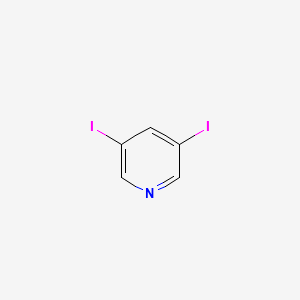 3,5-DIIODOPYRIDINE structure, CAS 53710-18-2