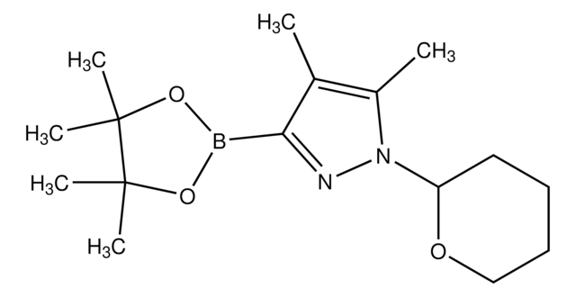 3,5-DIMETHYL-1-(TETRAHYDRO-2H-PYRAN-2-YL)-4-(4,4,5,5-TETRAMETHYL-1,3,2-DIOXABOROLAN-2-YL)-1H-PYRAZOLE structure, CAS 1126779-11-0