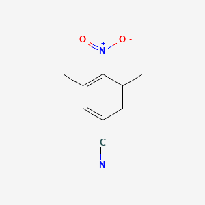3,5-DIMETHYL-4-NITROBENZONITRILE structure, CAS 101552-39-0
