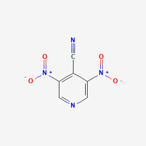 3,5-DINITROISONICOTINONITRILE structure, CAS 98138-12-6