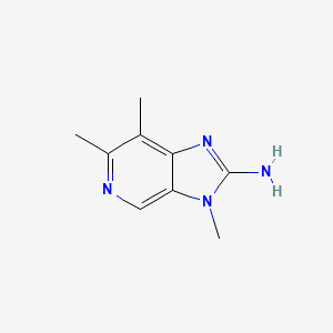 3,6,7-TRIMETHYL-3H-IMIDAZO[4,5-C]PYRIDIN-2-AMINE structure, CAS 401560-74-5