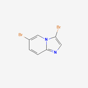 3,6-DIBROMOIMIDAZO[1,2-A]PYRIDINE structure, CAS 1065074-14-7