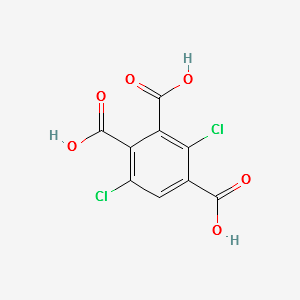 3,6-DICHLOROBENZENE-1,2,4-TRICARBOXYLIC ACID structure, CAS 137071-78-4