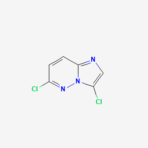 3,6-DICHLOROIMIDAZO[1,2-B]PYRIDAZINE structure, CAS 40972-42-7