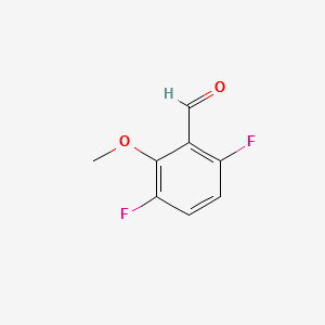 3,6-DIFLUORO-2-METHOXYBENZALDEHYDE structure, CAS 887267-04-1