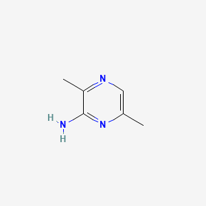 3,6-DIMETHYLPYRAZIN-2-AMINE structure, CAS 13134-38-8