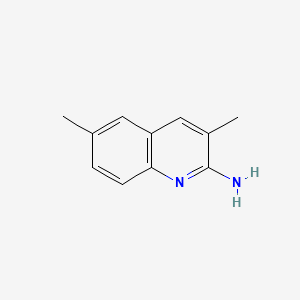 3,6-DIMETHYLQUINOLIN-2-AMINE structure, CAS 137110-39-5