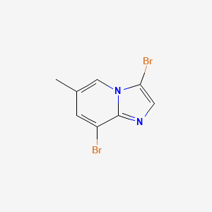 3,8-DIBROMO-6-METHYLIMIDAZO[1,2-A]PYRIDINE structure, CAS 1072944-58-1