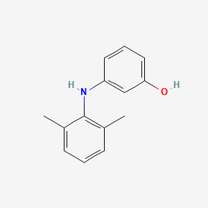 3-((2,6-DIMETHYLPHENYL)AMINO)PHENOL structure, CAS 180163-21-7