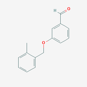 3-((2-METHYLBENZYL)OXY)BENZALDEHYDE structure, CAS 590350-87-1