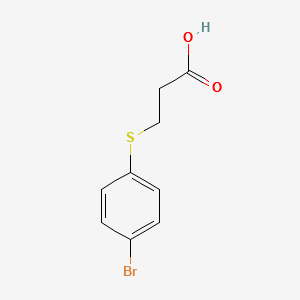 3-((4-BROMOPHENYL)THIO)PROPANOIC ACID structure, CAS 13735-04-1