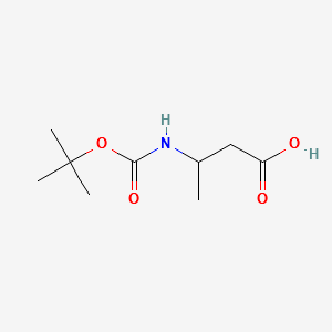 3-((TERT-BUTOXYCARBONYL)AMINO)BUTANOIC ACID structure, CAS 52815-19-7