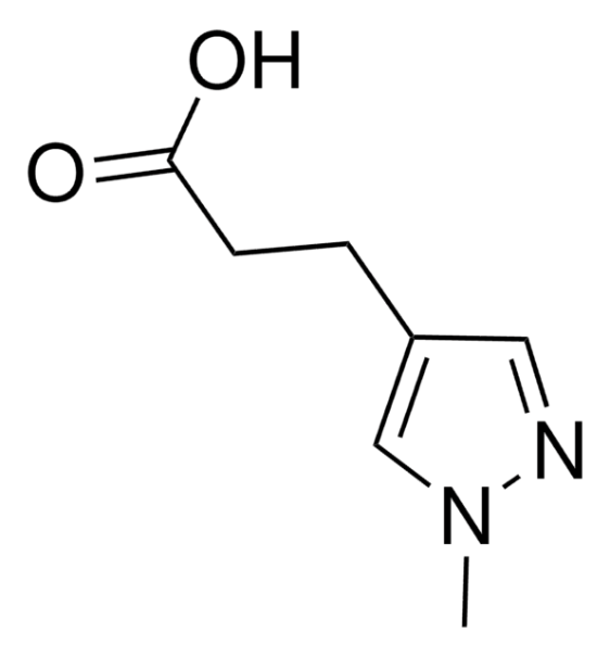 3-(1-METHYL-1H-PYRAZOL-4-YL)PROPANOIC ACID structure, CAS 796845-56-2
