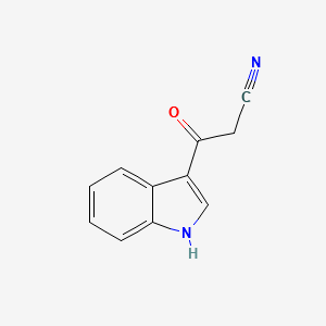 3-(1H-INDOL-3-YL)-3-OXOPROPANENITRILE structure, CAS 20356-45-0