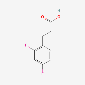 3-(2,4-DIFLUOROPHENYL)PROPIONIC ACID structure, CAS 134672-70-1
