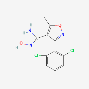 3-(2,6-DICHLOROPHENYL)-N-HYDROXY-5-METHYLISOXAZOLE-4-CARBOXIMIDAMIDE structure, CAS 164982-40-5