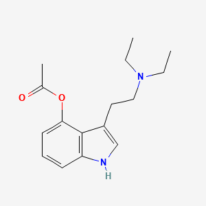 3-(2-(DIETHYLAMINO)ETHYL)-1H-INDOL-4-YL ACETATE structure, CAS 1135424-15-5
