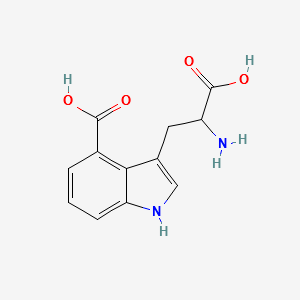 3-(2-AMINO-2-CARBOXYETHYL)-1H-INDOLE-4-CARBOXYLIC ACID structure, CAS 879553-00-1