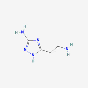 3-(2-AMINOETHYL)-1H-1,2,4-TRIAZOL-5-AMINE structure, CAS 56436-29-4