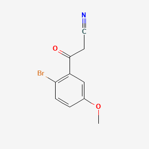 3-(2-BROMO-5-METHOXYPHENYL)-3-OXOPROPANENITRILE structure, CAS 175136-65-9
