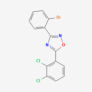 3-(2-BROMOPHENYL)-5-(2,3-DICHLOROPHENYL)-1,2,4-OXADIAZOLE structure, CAS 1065074-34-1