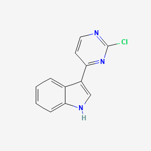 3-(2-CHLOROPYRIMIDIN-4-YL)-1H-INDOLE structure, CAS 945016-63-7