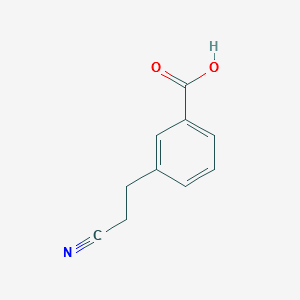 3-(2-CYANOETHYL)BENZOIC ACID structure, CAS 799283-90-2