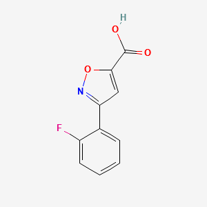 3-(2-FLUOROPHENYL)ISOXAZOLE-5-CARBOXYLIC ACID structure, CAS 842973-74-4