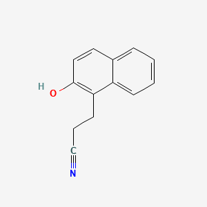 3-(2-HYDROXYNAPHTHALEN-1-YL)PROPANENITRILE structure, CAS 14233-73-9