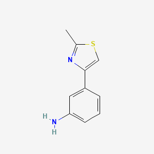 3-(2-METHYLTHIAZOL-4-YL)ANILINE structure, CAS 89250-34-0