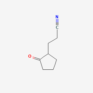 3-(2-OXOCYCLOPENTYL)PROPANENITRILE structure, CAS 4594-77-8