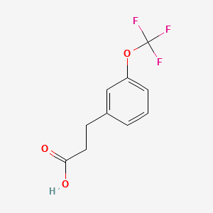 3-(3-(TRIFLUOROMETHOXY)PHENYL)PROPANOIC ACID structure, CAS 168833-77-0
