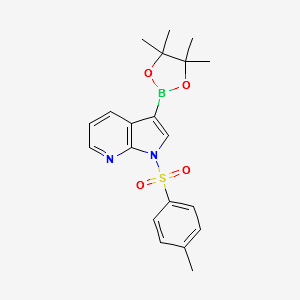 3-(4,4,5,5-TETRAMETHYL-1,3,2-DIOXABOROLAN-2-YL)-1-TOSYL-1H-PYRROLO[2,3-B]PYRIDINE structure, CAS 866545-91-7