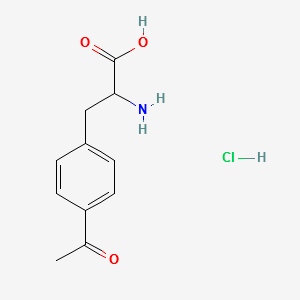 3-(4-ACETYLPHENYL)-2-AMINOPROPANOIC ACID HYDROCHLORIDE structure, CAS 1360436-95-8