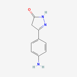 3-(4-AMINOPHENYL)-1H-PYRAZOL-5(4H)-ONE structure, CAS 103755-57-3