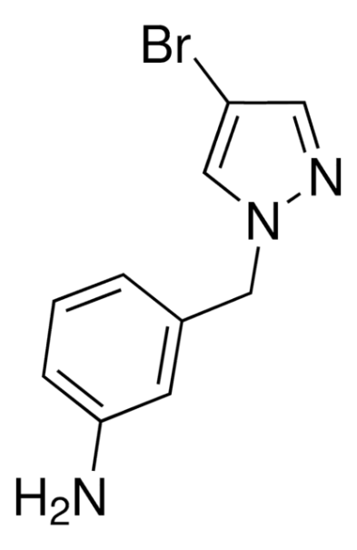 3-(4-BROMO-1-METHYL-1H-PYRAZOL-3-YL)ANILINE structure, CAS 175201-77-1