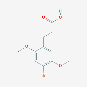 3-(4-BROMO-2,5-DIMETHOXYPHENYL)PROPIONIC ACID structure, CAS 52428-11-2