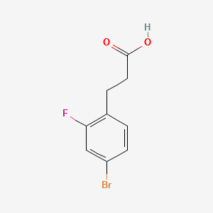 3-(4-BROMO-2-FLUOROPHENYL)PROPANOIC ACID structure, CAS 134057-95-7