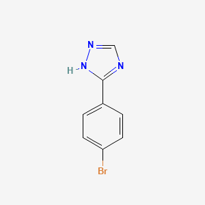 3-(4-BROMOPHENYL)-1H-[1,2,4]TRIAZOLE structure, CAS 118863-62-0