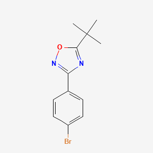 3-(4-BROMOPHENYL)-5-(TERT-BUTYL)-1,2,4-OXADIAZOLE structure, CAS 676131-65-0